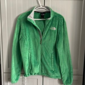 Fuzzy North Face zip up